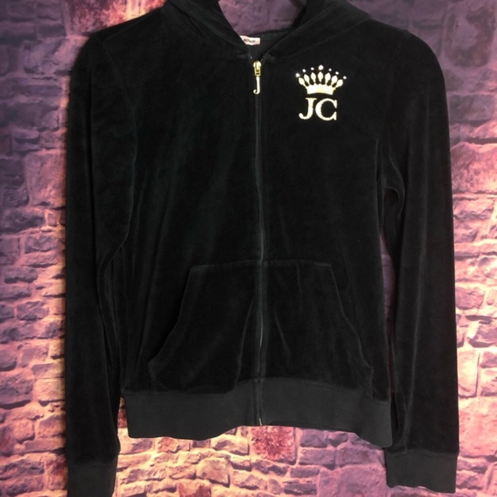 Juicy couture black zipper hoodie